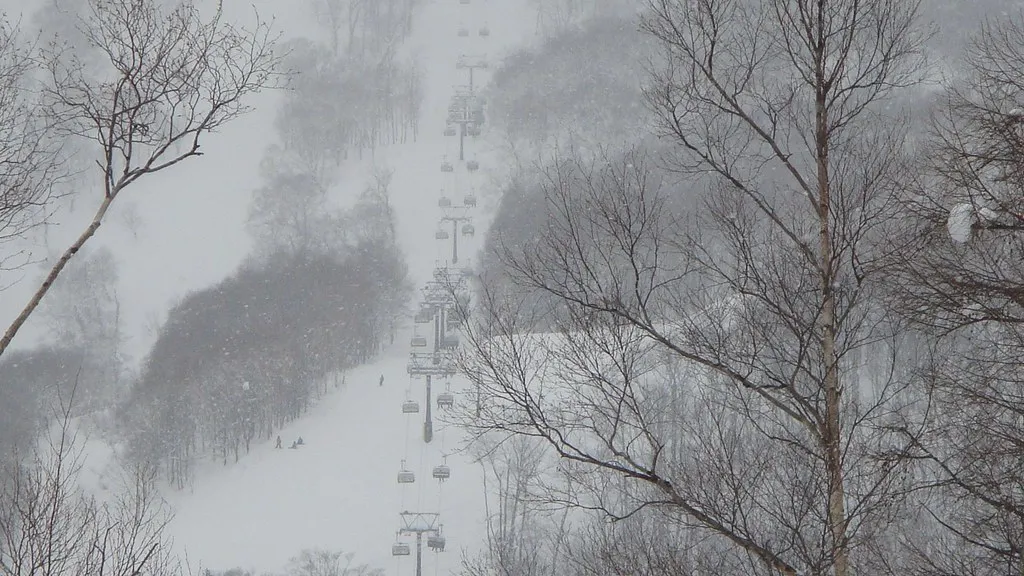 Ski slopes and terrain at Niseko Annupuri resort with mountain views