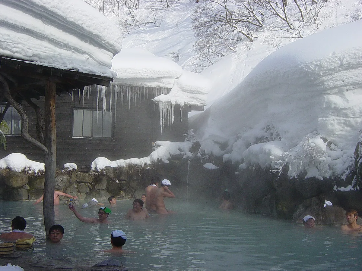 Tsurunoyu onsen rotenburo — 1