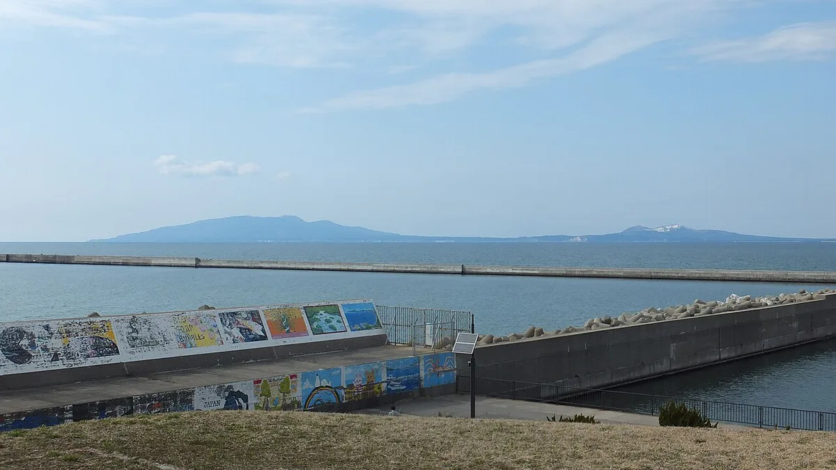 View of the Oga Peninsula from Akita Marina — 2