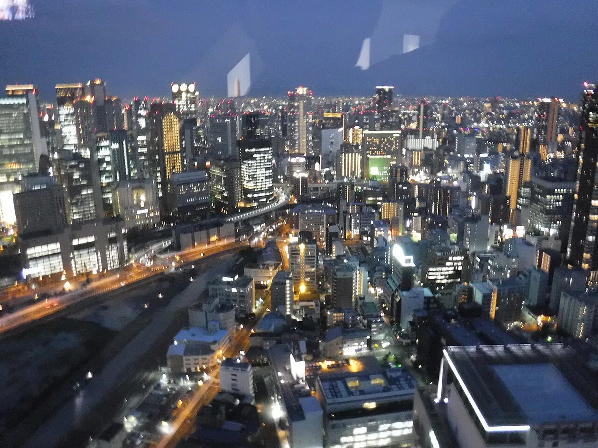 Dotonbori canal neon signs at night, Osaka, Japan — 1