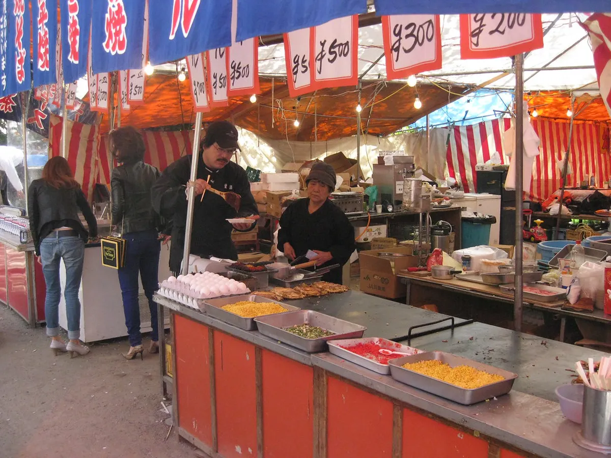 Dotonbori food stall — osaka street food guide in Osaka, Japan
