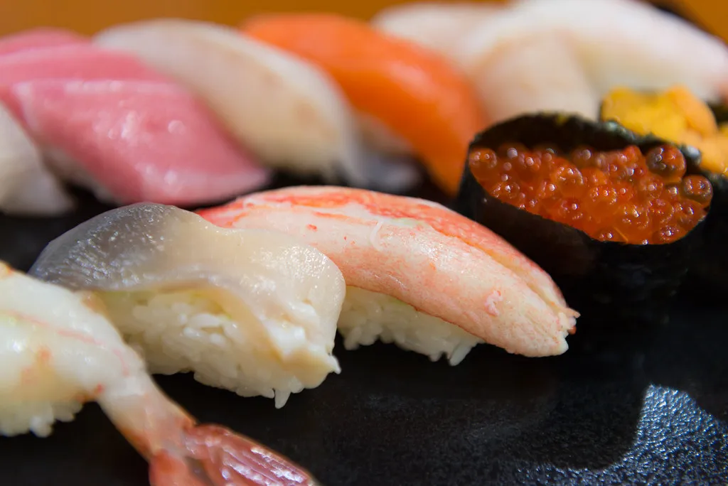 Hokkaido seafood sushi — Otaru, Hokkaido