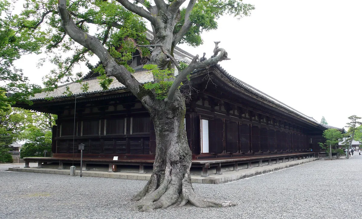 Wooden sword relic and memorial dedicated to legendary swordsman Miyamoto Musashi at Reigando Cave in Kumamoto, Japan