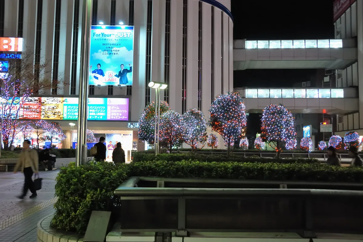 Sapporo White Illumination winter light display transforming Odori Park into a dazzling spectacle with glowing trees and festive decorations