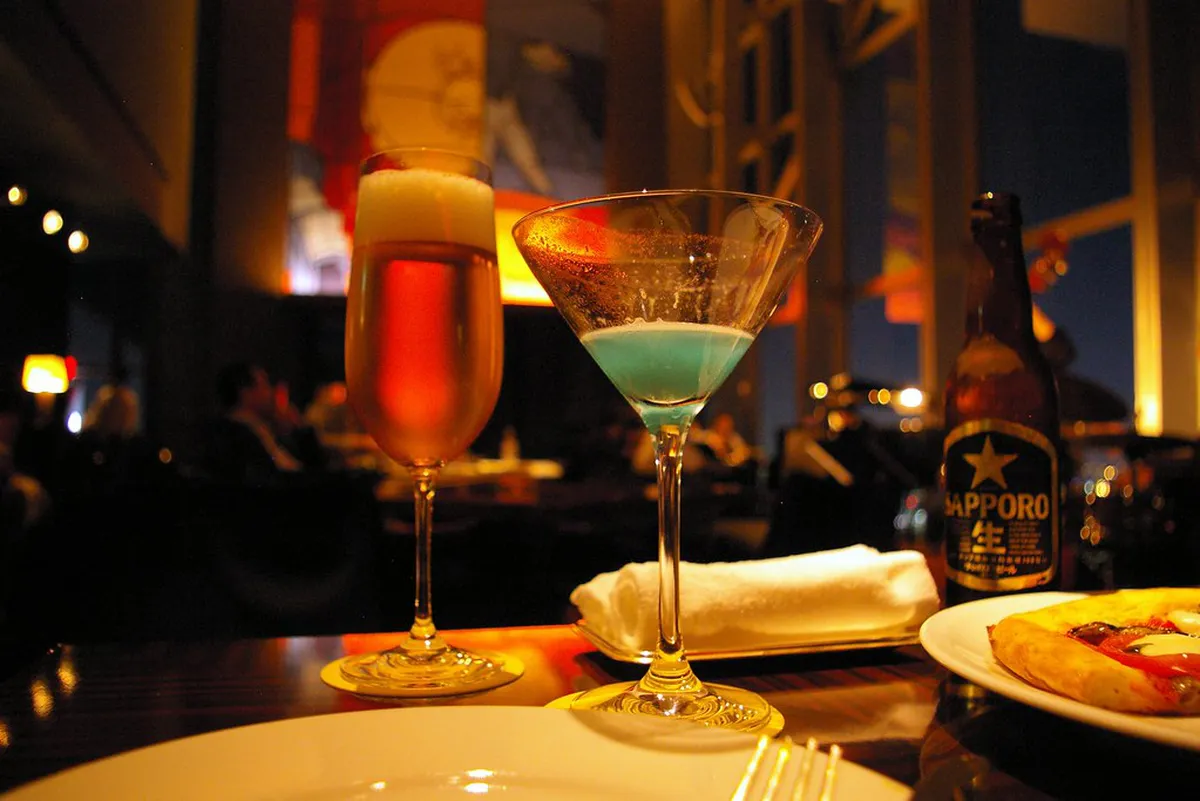 Craft cocktails at a Sapporo bar featuring Hokkaido-inspired ingredients and artisanal drinks in Japan's vibrant nightlife scene