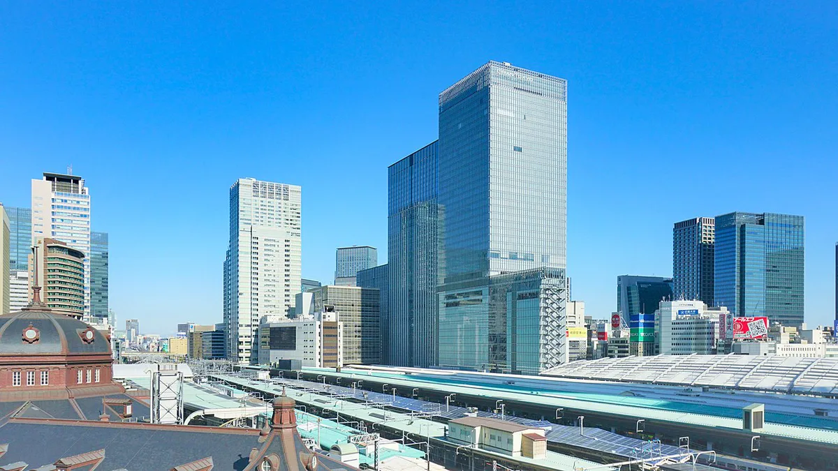 Shibuya Sky open-air observation deck above Shibuya Crossing, Tokyo — 2