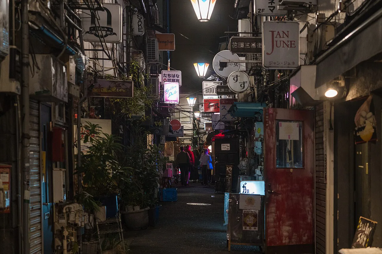 Shinjuku Golden Gai at night