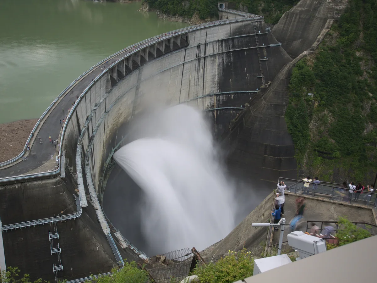 Kurobe dam, photographed along this Japanese food and travel route