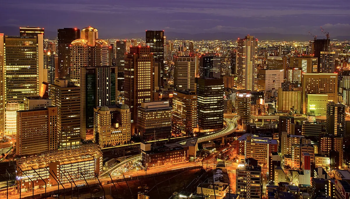 Umeda Osaka skyline night — umeda area guide osaka in Osaka, Japan