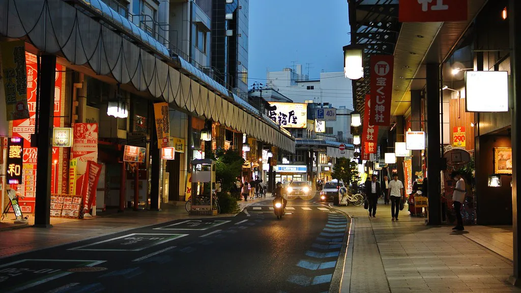 Morioka city street Iwate — Morioka, Japan