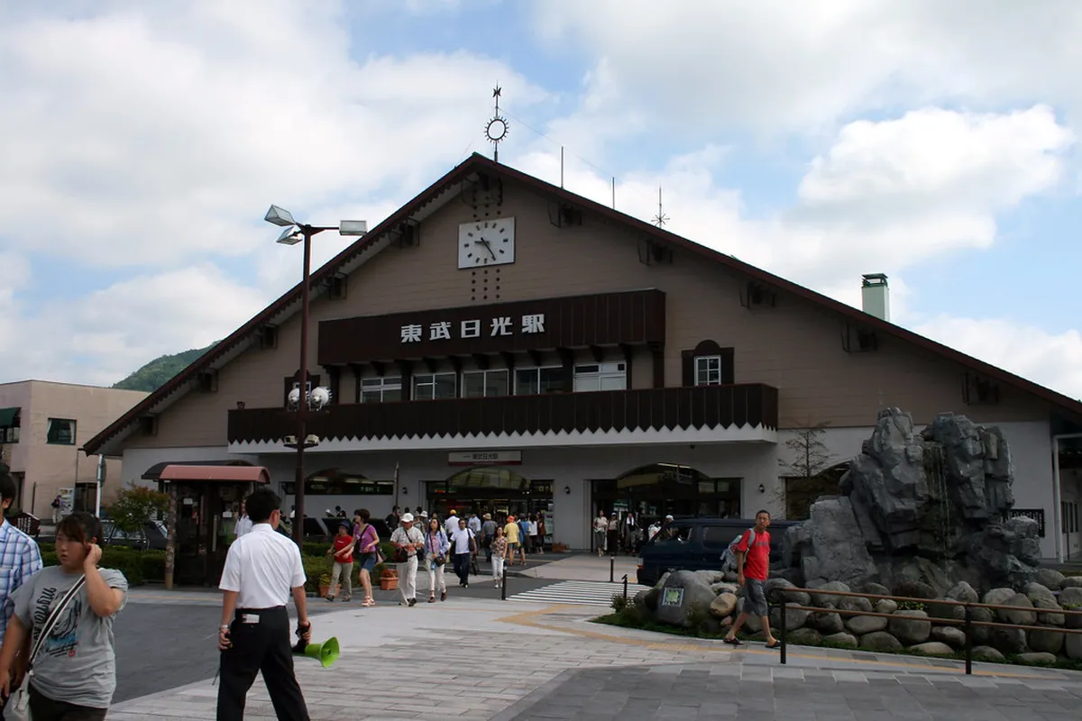 Nikko Station historic building at the entrance to Japan's UNESCO World Heritage shrine area