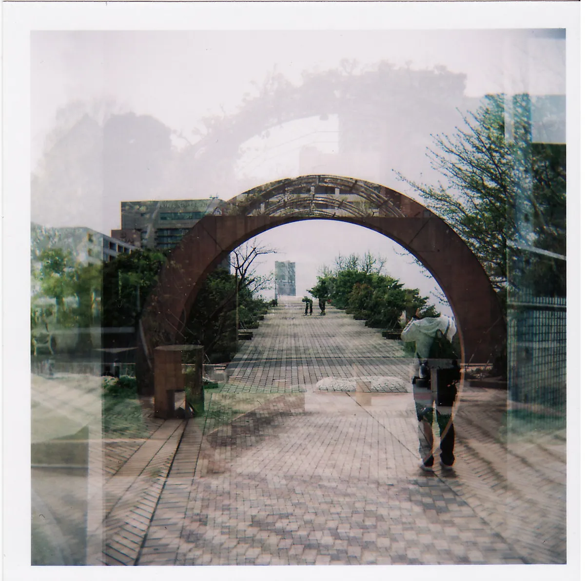 Yamashita Park seafront promenade along Yokohama harbor with the Hikawa Maru ship docked in the background, Japan