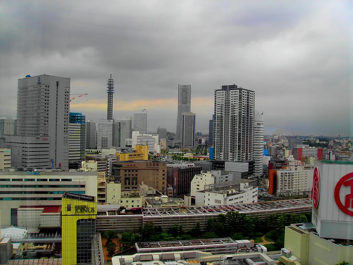Yokohama hotel room with bay view overlooking Minato Mirai waterfront, offering more space than central Tokyo hotels