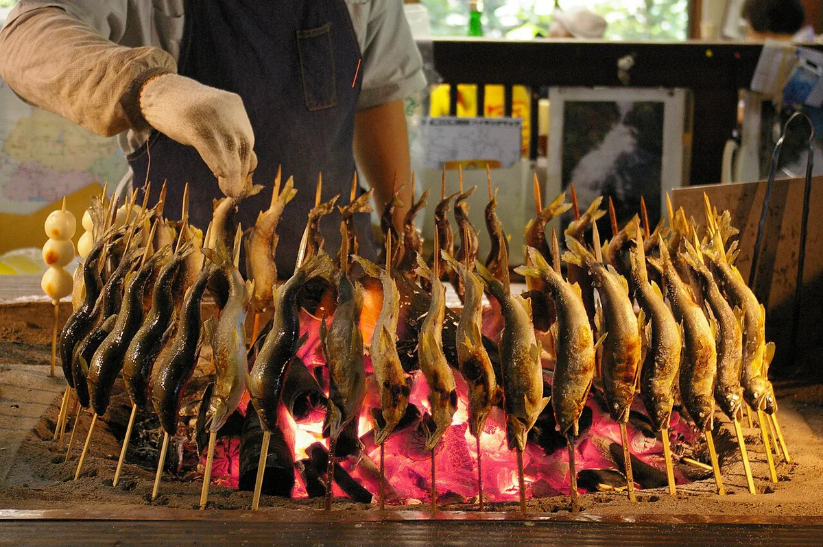 Charcoal broiled Ayu — 2